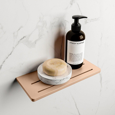 Mondiaz EASY Planchet - 31x14x1.2cm - solid surface - Rosee