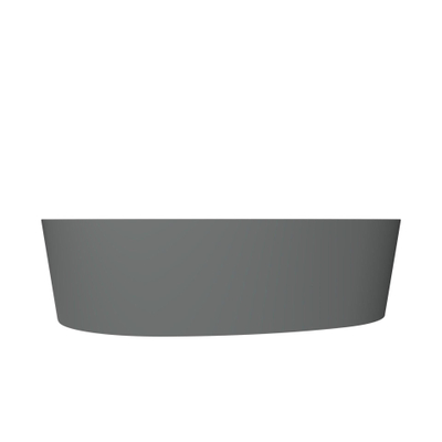Arcqua Rocker Waskom - opbouw - organisch - links - 50x37cm - mat grijs