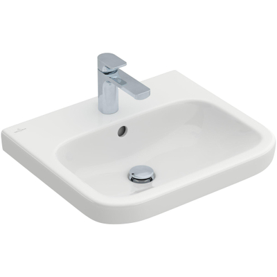 Villeroy & Boch Architectura wastafel 55x47cm met kraangat met overloop cermic+ wit