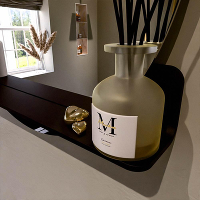 Mondiaz SPOT Badkamerspiegel - rond 80cm - spiegelplanchet - kleur Urban