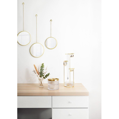 Umbra Tesora sieradenhouder 13x42x13cm staal goud