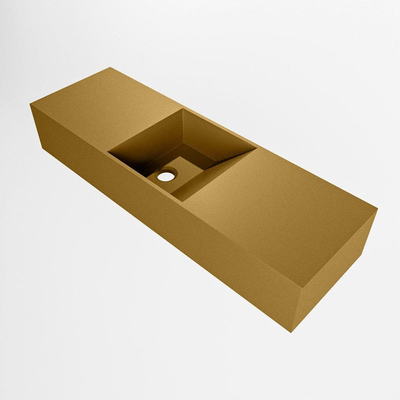 Mondiaz TYNE Fontein - 70x23x12cm - wasbak midden - zonder kraangaten - solid surface - Oro