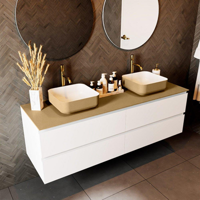 Mondiaz TOP 51 Topblad - 160x51x0.9cm - geschikt voor afdekplaat - Solid surface - Oro