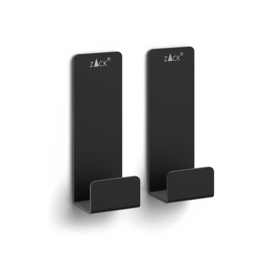 Zack POTES Handdoekhaak - groot - set van 2 - zwart