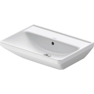 Duravit D-Neo wastafel 60x44x16.5cm zonder kraangat rechthoek Keramiek Wit