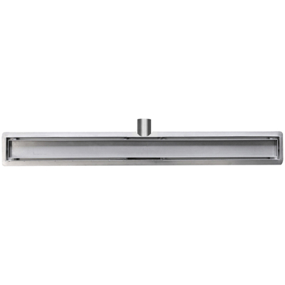 Wiesbaden Douchegoot met tegelrooster en flens 120 x 7 cm RVS OUTLETSTORE