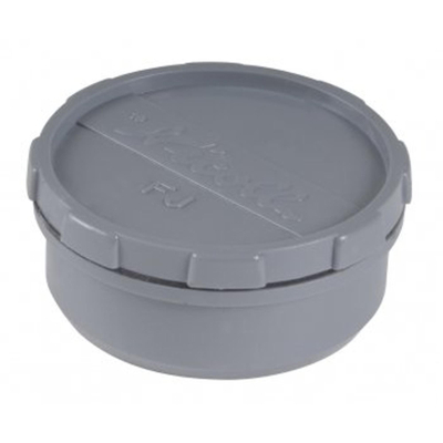 Nicolle/ Jimten/ Redi HWA eindstuk met schroefdeksel 80 mm PVC