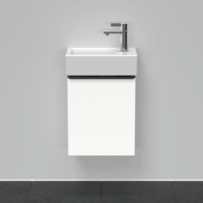 Duravit D-Neo wastafelonderkast 36.4x44x22.2cm Linksdraaiend 1 deur wit Mat