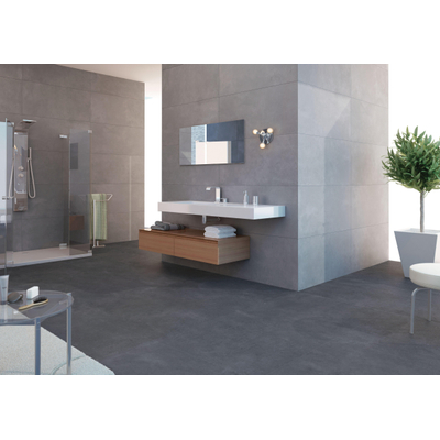 Cifre Ceramica Nexus wand- en vloertegel - 90cm - gerectificeerd - Betonlook - Antraciet mat (antraciet)