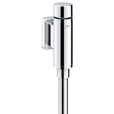 GROHE Rondo urinoirspoeler 1/2 met stopkraan, spoelpijp en verbinder vandaalremmen chroom