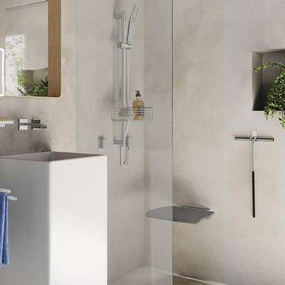 Smedbo Living Douchestoel - 32x6x39.5cm - ophangen - Aluminium Chroom