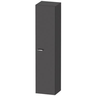 Duravit XBase badkamerkast 40x35.8x176cm 1 deur Standaard greep Grafiet