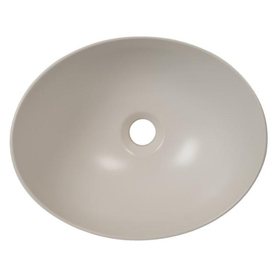 Plieger Scale keramische opbouw waskom ovaal 40.6xx32.2xx18.2cm mat wit