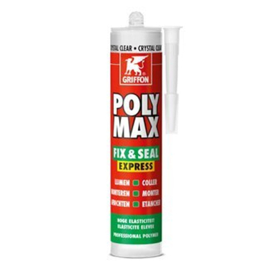 Griffon Poly Max Fix&Seal Express koker à 435 gr crystal clear