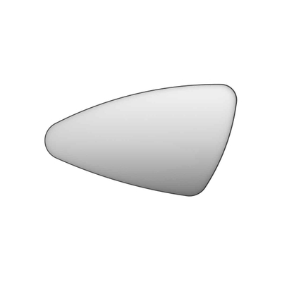 INK SP22 Spiegel - 120x4x70cm - organisch - in stalen kader - links aluminium zwart mat