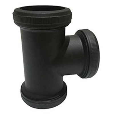 Riko mat zwart koppel-teestuk 32mm tbv vloerbuis