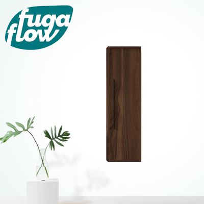 FugaFlow Eccelente Arredo Hoge Kast - 120x34.5x34.5cm - 1 deur - noten - MDF