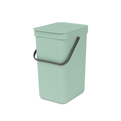 Brabantia Sort & Go Afvalemmer - 12 liter - hengsel - met beugel - jade green