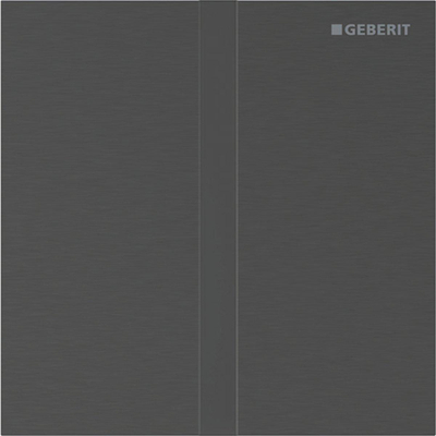 Geberit type 40 urinioir bedieningsplaat - 230V - vierkant - zwart chr/geb/easy-to-cl.
