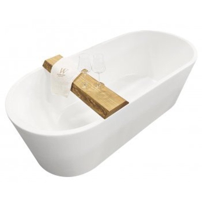 Wiesbaden OAK badplanchet 80 x 17/20 x 4 cm robuust eiken