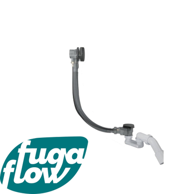 FugaFlow Efficiente Sobrado badafvoercombinatie met draaibediening mat zwart -