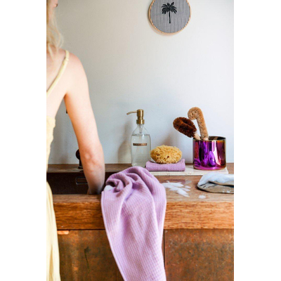 Wellmark CA 50x70cm theedoek - 2 stuks - waffle lilac