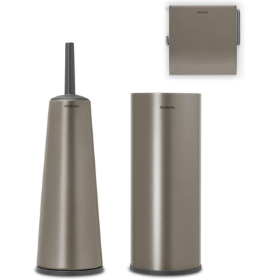 Brabantia ReNew Toiletaccessoireset 3-delig platinum