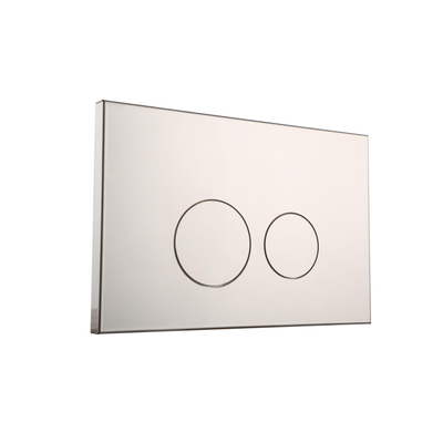 FugaFlow Metal Bedieningsplaat - bedieningspaneel voor Geberit UP320 inbouwreservoir - dualflush - ronde knoppen - metaal wit mat