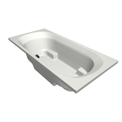 Xenz Kanaga ligbad - 190x90cm - met overloop - zonder afvoer - Acryl Edelweiss mat