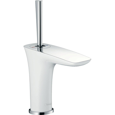 Hansgrohe PuraVida fonteinkraan met push open garnituur wit chroom