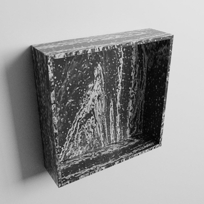 MONDIAZ EASY Nis - 29.5x29.5cm - geschikt voor in- of opbouw - 1 vak - kleur Lava