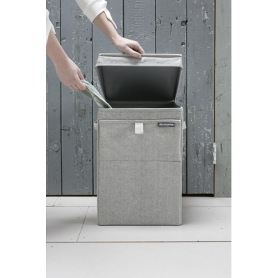 Brabantia Wasbox stapelbaar 35 liter grijs