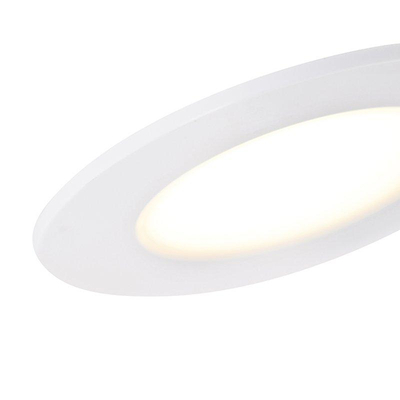 QAZQA Blanca Inbouwspot - 9x9cm - incl. LED - 3 staps dimbaar - IP44 - mat wit