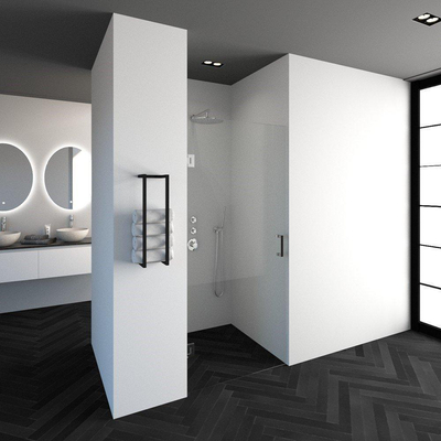 BRAUER Create Douchedeur - 90x200cm - profielloos - antikalk - 8mm veiligheidsglas - chroom glans