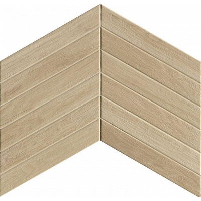 Fap Ceramiche Fapnest wand- en vloertegel - 7.5x45cm - 9mm - Rechthoek - Houtlook - Maple Chevron Mat