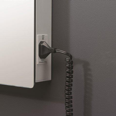 Crosswater Glide II Spiegel - 50x3.5x80cm - dimbaar - LED - zilver