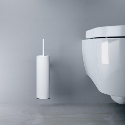 Clou Flat toiletborstelgarnituur 8x35cm wandmodel Wit mat