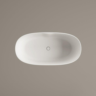 Zeza Element Vrijstaand Bad - 145x71x60cm - solid surface - glans groen