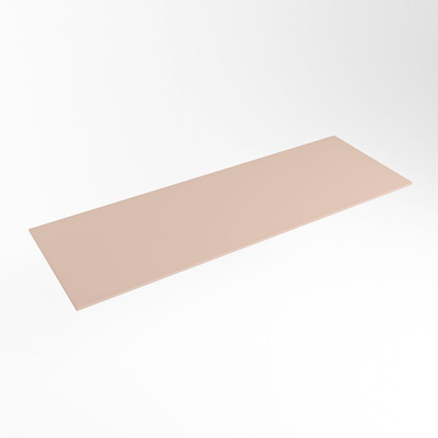Mondiaz TOP 23 Topblad - 120x23.5x0.9cm - geschikt voor afdekplaat - Solid surface - Rosee