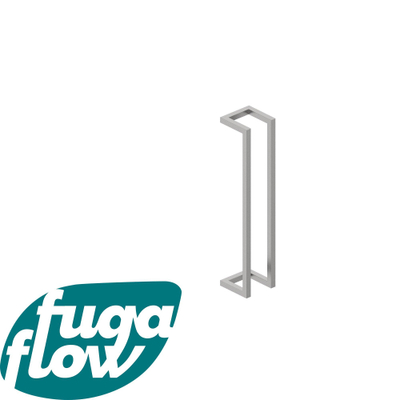 FugaFlow Efficiente Acces Handdoekrek - 60x12.5x12.5cm - geborsteld RVS