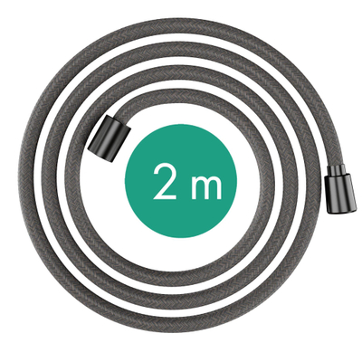 Hansgrohe Designflex textiel doucheslang 200cm brushed black chrome