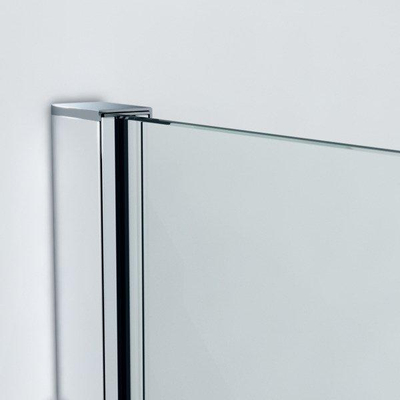 Saniclass Bellini inloopdouche 110x200cm 8mm nano glas gedeeltelijk mat rookglas chroom