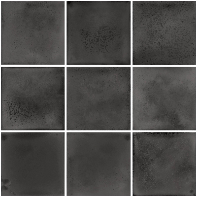 The Mosaic Factory Kasba mozaïektegel - 30x30cm - wand en vloertegel - Vierkant - Porselein Black Mat