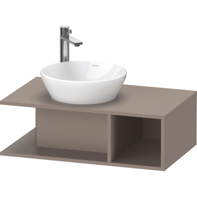 Duravit D-Neo wastafelonderkast 80x26x48cm Basalt Mat