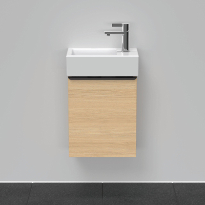 Duravit D-Neo wastafelonderkast 36.4x44x22.2cm Linksdraaiend 1 deur Natuur eiken Mat