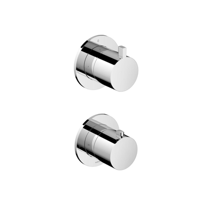 Hotbath Ace Afbouwdeel - voor inbouwthermostaat - 2-weg - omstel - Chroom