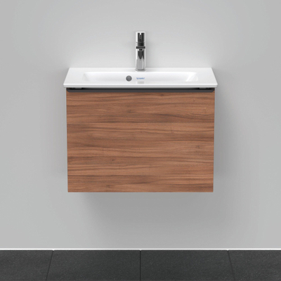 Duravit D-Neo wastafelonderkast 61x44x37.2cm 1 lade Noten Mat