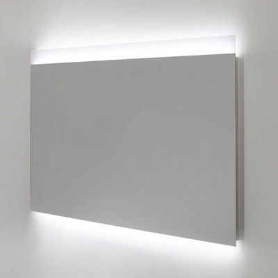 INK SP11 Spiegel rookglas met gematteerde bovenzijde en o.b indirecte LED verlichting incl. sensorschakelaar SHOWROOMMODEL