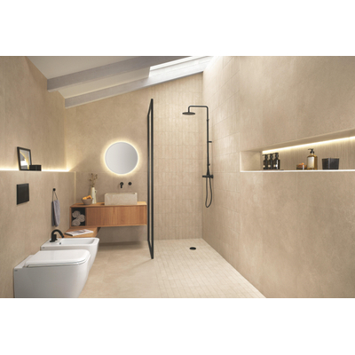 Fap Ceramiche Nobu wand- en vloertegel - 80x80cm - gerectificeerd - Natuursteen look - Beige mat (beige)