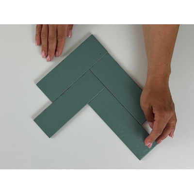 Equipe Cerámicas Kalma wandtegel - 6x18.6cm - Blue Lake mat (blauw)